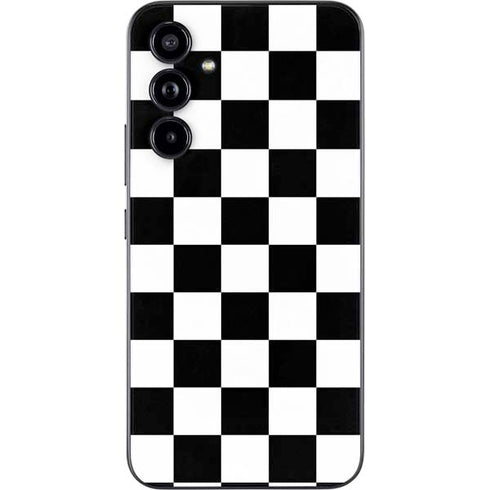 Black and White Checkered Galaxy A54 5G Skin